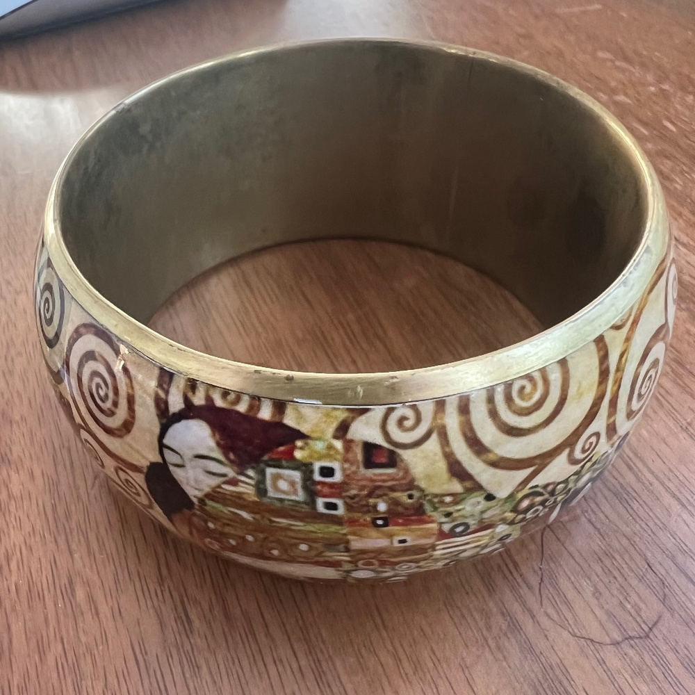 Gustav Klimt Brass bangle